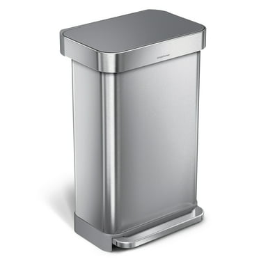 CW_ 1.5L Mini Desktop Trash Garbage Can Swing Lid Bathroom Kitchen Waste Basket